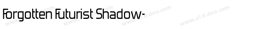 Forgotten Futurist Shadow字体转换